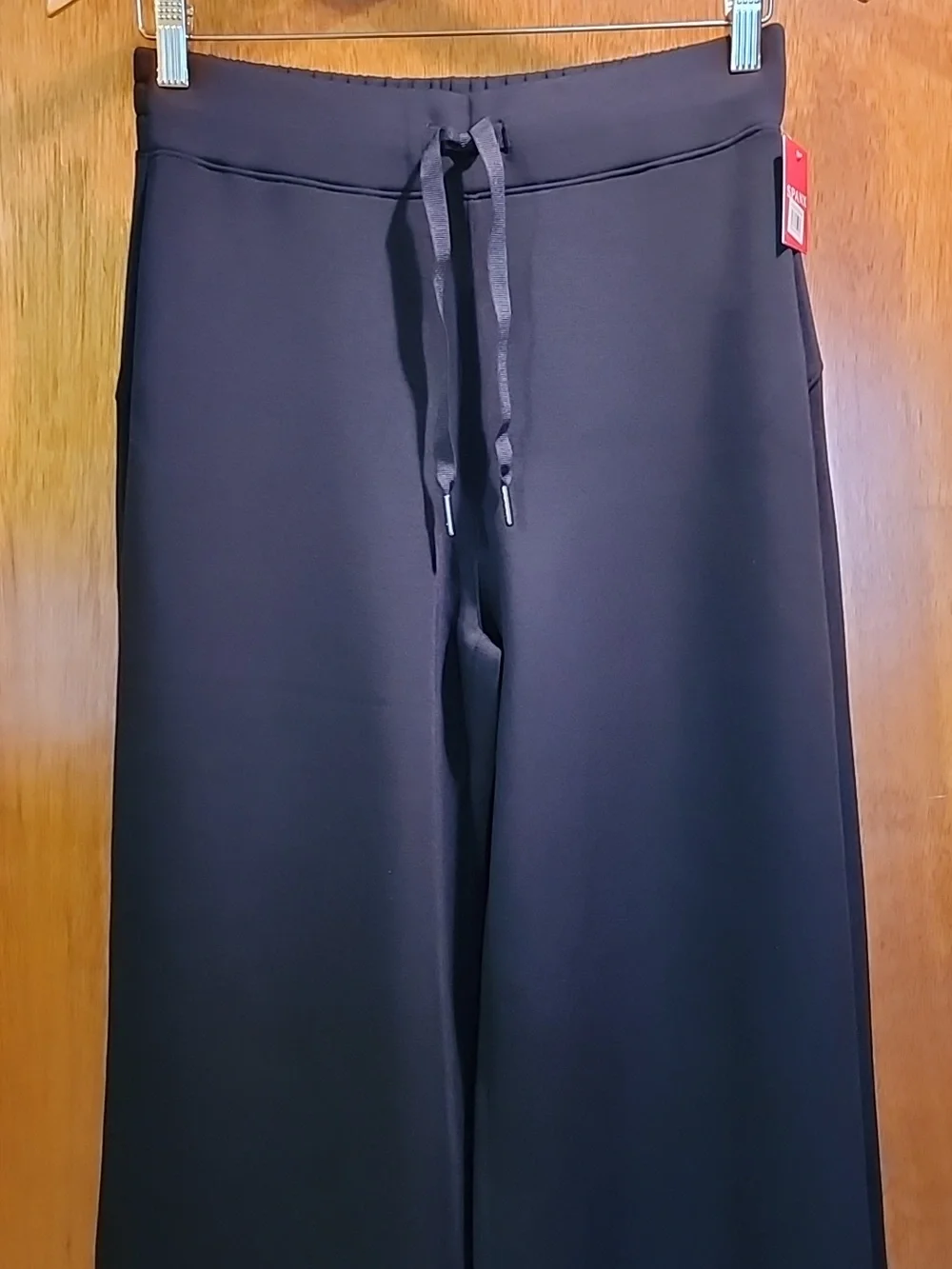 Spanx Black Wide Leg Drawstring Pants - Picture 2 of 5